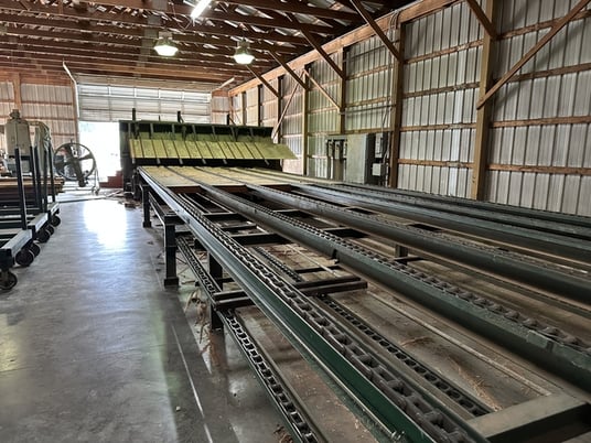 6-Strand Green Chain w/Incoming Deck, Hoist & Carts, 120' L Chain Deck, 10' width x 19' L 3-Strand Infeed - Image 5