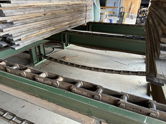 6-Strand Green Chain w/Incoming Deck, Hoist & Carts, 120' L Chain Deck, 10' width x 19' L 3-Strand Infeed - Image 10