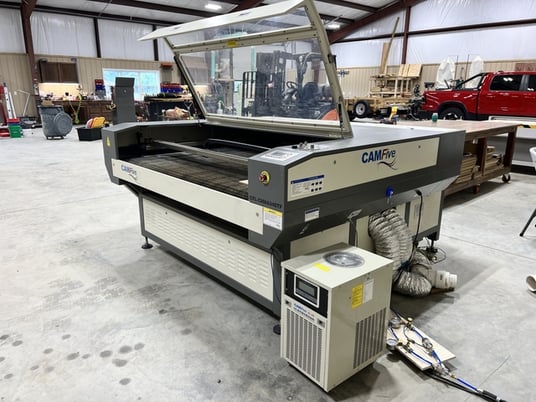 CAMfive #CMA6340TF, Automatic CO2 Laser Cutter, (2) 80 Watts Laser Power, 63" x 40" Work Area, 4000 DPI - Image 2