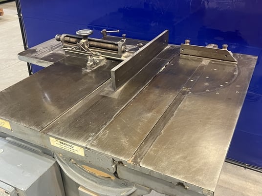 Oliver #260-D, Dual Arbor Table Saw, 20" Blade capacity, 24" x 44" Main & 17" x 44" Sliding Tables, (2) 5 HP - Image 5