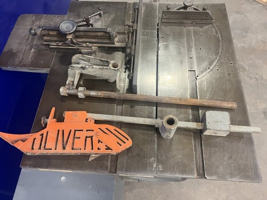 Oliver #260-D, Dual Arbor Table Saw, 20" Blade capacity, 24" x 44" Main & 17" x 44" Sliding Tables, (2) 5 HP - Image 10