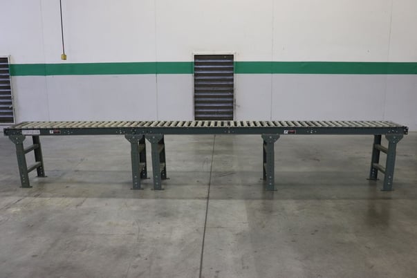 14.5" wide x 15' long, U-Line #H-3409/H-3411, Gravity Conveyor - Image 1