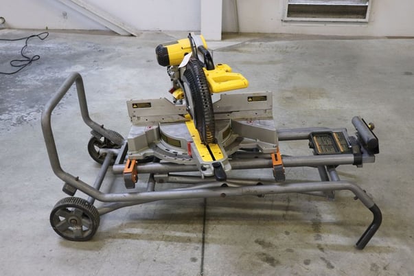2" x 14" Dewalt #DWS780, Double Bevel Sliding Compound Miter Saw, 12" Blade diameter, 0-48 deg. Bevel, 3800 - Image 1
