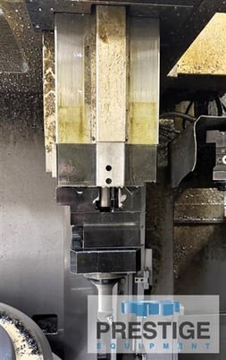 66" Olympia #V60, CNC vertical boring mill, 71" swing, 4-jaw chuck, 12 ATC, Fanuc 18i-T, 80 HP Siemens motor - Image 4