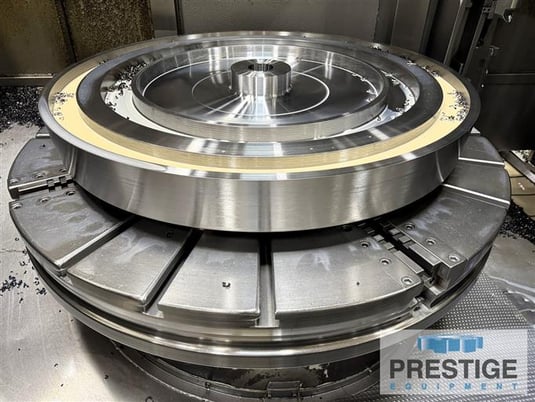 66" Olympia #V60, CNC vertical boring mill, 71" swing, 4-jaw chuck, 12 ATC, Fanuc 18i-T, 80 HP Siemens motor - Image 5