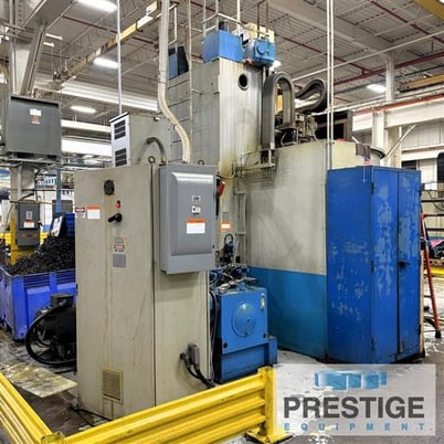 66" Olympia #V60, CNC vertical boring mill, 71" swing, 4-jaw chuck, 12 ATC, Fanuc 18i-T, 80 HP Siemens motor - Image 6