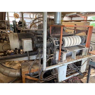 24" x 3.75" Yates American #B-26, Double Sided Planer, 10-Knife Cutter Heads, 75/40 HP - Image 7