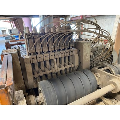 24" x 3.75" Yates American #B-26, Double Sided Planer, 10-Knife Cutter Heads, 75/40 HP - Image 10