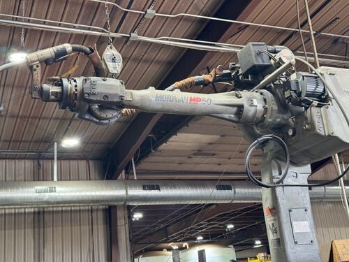 Motoman, UP50N, arc welding robot, 102" x 48" table, 2008 - Image 2