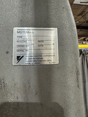 Motoman, UP50N, arc welding robot, 102" x 48" table, 2008 - Image 7