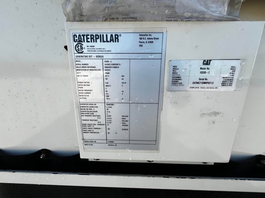 200 KW Caterpillar #XQ200, diesel generator set, 277/480 Volts, 6772 hours, Tier 4i, sound attenuated - Image 5