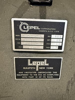Lepel, induction heater, 46 KVA, 460 V., 3-phase, 58 amps. - Image 6