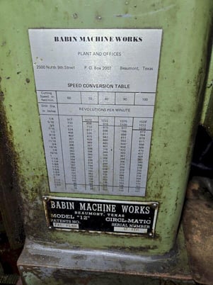 Babin Circl-Matic, bolt circle drill, 12" capacity - Image 5