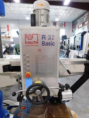 2' -8" Knuth #R-32-Basic, radial drill arm, coolant, Halogen light, motorized arm height adjustment - Image 2