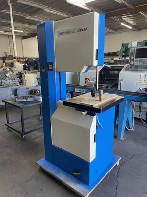 20" x 12" Rockwell Delta #28-3X0, Vertical Band Saw, 12" x 12" Table, 2 HP, 3000 FPM - Image 1