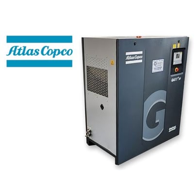 67 cfm, 129 psi, Atlas Copco #GA11+FF, Rotary Screw Air Compressor System, Air-Cooled, 27.5" x 49.5" x 58.5" - Image 1