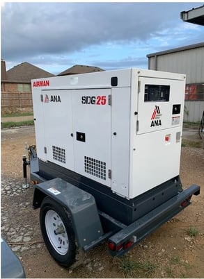 20 KW Airman #SDG25, portable diesel generator set, Isuzu engine - Image 1
