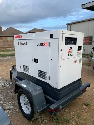 20 KW Airman #SDG25, portable diesel generator set, Isuzu engine - Image 2