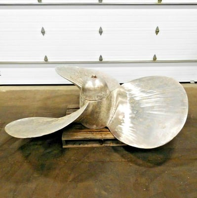 Avondale, Propeller, 102" diameter, 87 Pitch, 41" L x 48" width blades, 304 Stainless Steel, right hand - Image 1