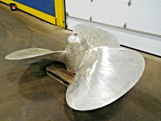 Avondale, Propeller, 102" diameter, 87 Pitch, 41" L x 48" width blades, 304 Stainless Steel, right hand - Image 4