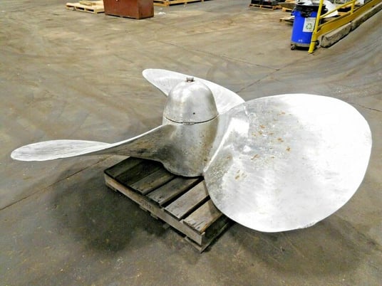 Avondale, Propeller, 102" diameter, 87 Pitch, 41" L x 48" width blades, 304 Stainless Steel, right hand - Image 5