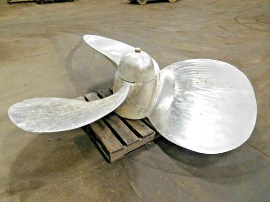 Avondale, Propeller, 102" diameter, 87 Pitch, 41" L x 48" width blades, 304 Stainless Steel, right hand - Image 6