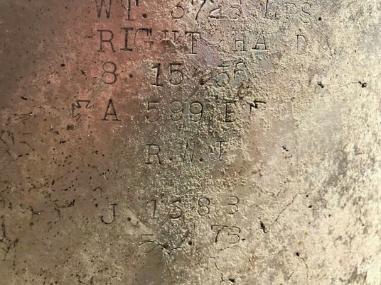 Avondale, Propeller, 102" diameter, 87 Pitch, 41" L x 48" width blades, 304 Stainless Steel, right hand - Image 8