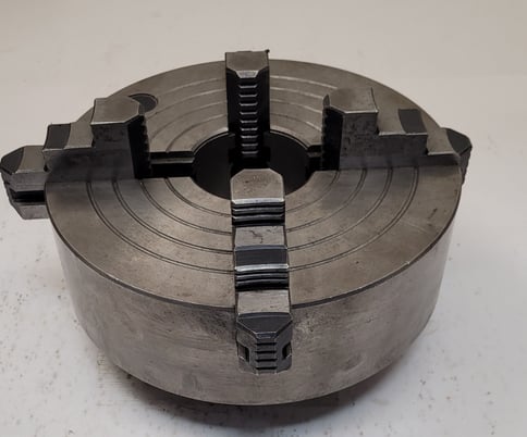 10" Bison, 4 jaw chuck, D1-6 backplate - Image 2