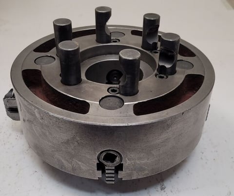 10" Bison, 4 jaw chuck, D1-6 backplate - Image 6