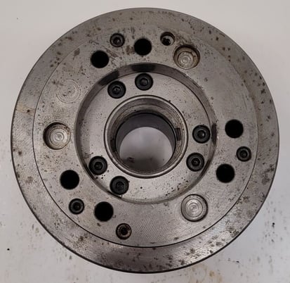 8.25" Kitagawa #B-208, 3-jaw, open centre power chuck - Image 6