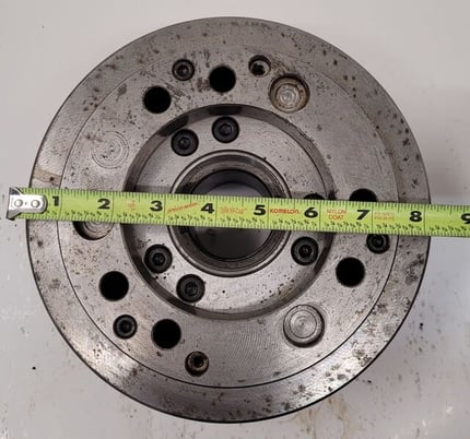 8.25" Kitagawa #B-208, 3-jaw, open centre power chuck - Image 10