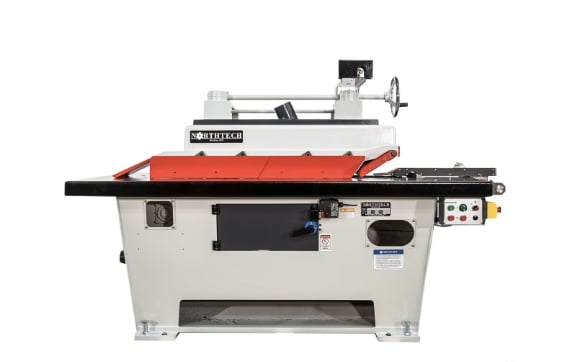 Northtech #NT-SLR-20SC, Precision Straight Line Rip Saw, 25 HP saw, 3 HP, 50-190 FPM feed, 2" arbor, 83" x - Image 1