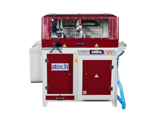 Atech #CRATER-06-AP, Automatic Straight Upcut Saw, w/ Auto-feed, 20" blade, 5.5 HP, 3k RPM, 460 V., New - Image 1