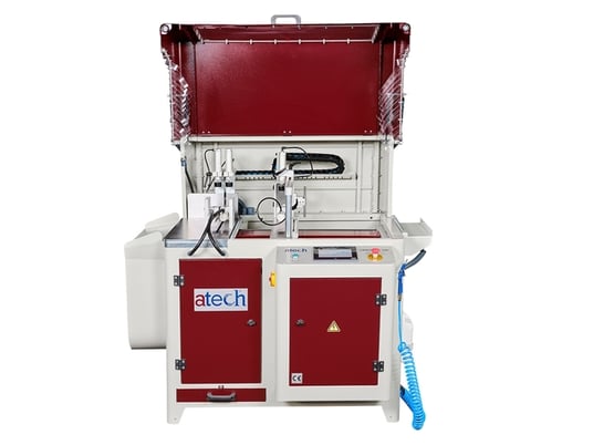 Atech #CRATER-06-AP, Automatic Straight Upcut Saw, w/ Auto-feed, 20" blade, 5.5 HP, 3k RPM, 460 V., New - Image 3