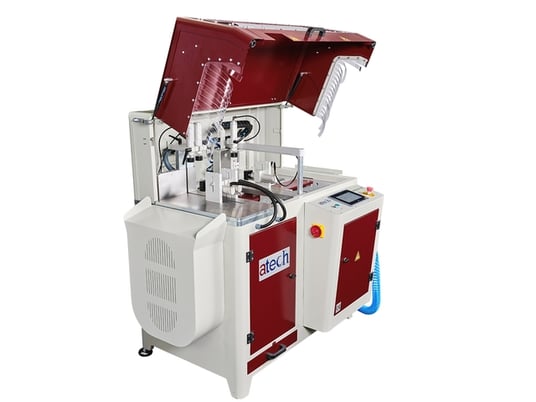 Atech #CRATER-06-AP, Automatic Straight Upcut Saw, w/ Auto-feed, 20" blade, 5.5 HP, 3k RPM, 460 V., New - Image 4
