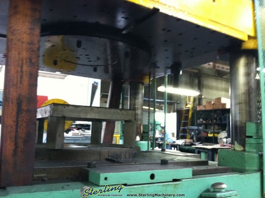 175 Ton, Columbus Industries, 20" stroke, 4-post hydraulic trim press,dual palm controls, #A1879 - Image 3