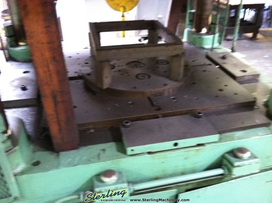 175 Ton, Columbus Industries, 20" stroke, 4-post hydraulic trim press,dual palm controls, #A1879 - Image 4