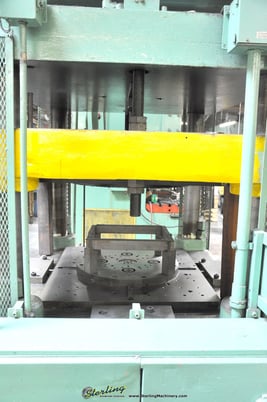 175 Ton, Columbus Industries, 20" stroke, 4-post hydraulic trim press,dual palm controls, #A1879 - Image 10