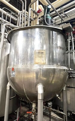 600 gallon Groen, jacketed double motion mix kettle, 1967 - Image 3