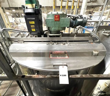 600 gallon Groen, jacketed double motion mix kettle, 1967 - Image 4
