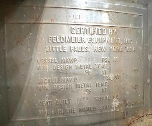 100 gallon Feldmeier, jacketed double motion mix kettle, 2004 - Image 3