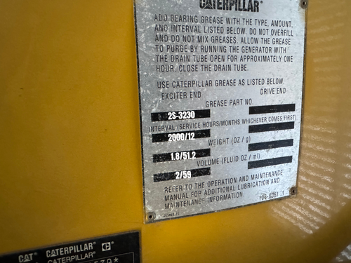 2000 KW Caterpillar #SR4B, Diesel Generator Set, sound attenuated enclosure, weatherproof enclosure, w/ - Image 2