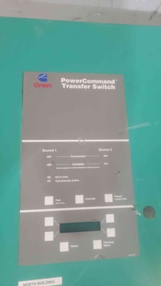 600 Amp. Onan PowerCommand, OTPCD-4954402, automatic transfer switch Transfer Switch, 480 Volts, 2001, AS IS - Image 2