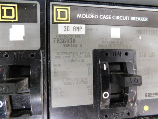 1200 Amp. Square D, I-line E1, HCWM-5486-12U, Panelboard, 600 VAC, w/ 16 breakers - Image 7