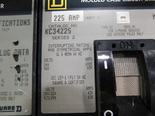 600 Amp. Square D, E1, I-line, Panelboard, 600 VAC, HCM-3691-6M, 5 breakers - Image 6