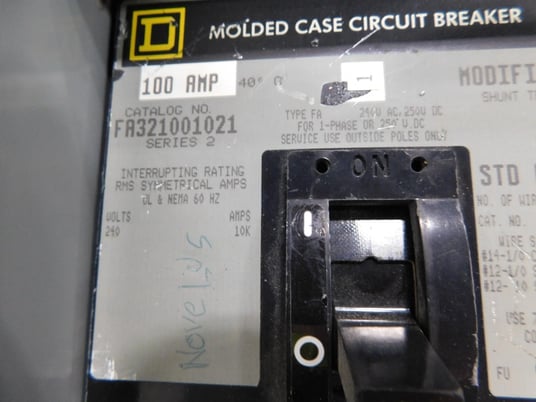 600 Amp. Square D, E1, I-line, Panelboard, 600 VAC, HCM-3691-6M, 5 breakers - Image 8