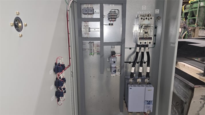 20" x 50" Cumberland #50B, granulator, 100 HP, 5 knife open rotor, 2 bed knives, as-is - Image 2