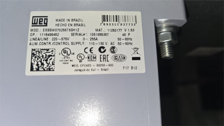 20" x 50" Cumberland #50B, granulator, 100 HP, 5 knife open rotor, 2 bed knives, as-is - Image 4