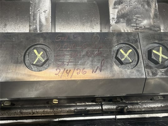 20" x 50" Cumberland #50B, granulator, 100 HP, 5 knife open rotor, 2 bed knives, as-is - Image 7