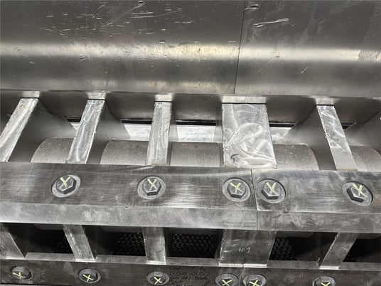 20" x 50" Cumberland #50B, granulator, 100 HP, 5 knife open rotor, 2 bed knives, as-is - Image 9